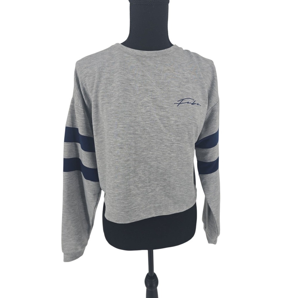 New FUBU Sweatshirt Size XL Women's Gray Crew Neck